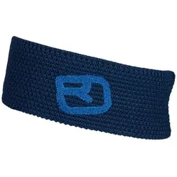 Ortovox Rock'N'Wool Headband Deep Ocean - Stirnbänder aus 100% Merinowolle, warm und feuchtigkeitsregulierend, ideal für kalte Tage beim Skifahren oder Wandern.