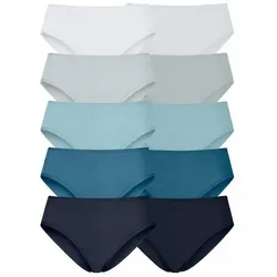 petite fleur Jazz-Pants Slips (10er-Pack) aus elastischer Baumwolle blau 32/34