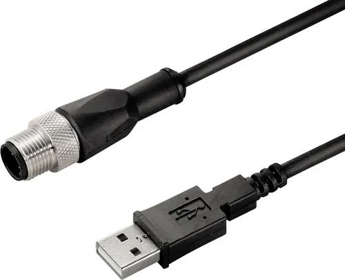 Weidmüller 2556580000 Sensor-/Aktor-Datensteckverbinder, konfektioniert M12 Stecker, gerade 1.00m P