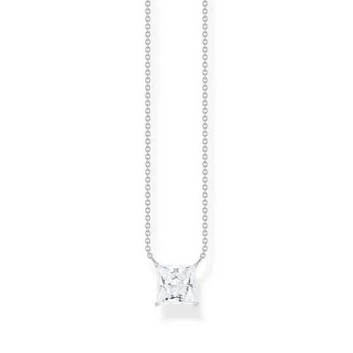 Thomas Sabo Halskette mit Steinchen Anhänger KE2212-051-14 - Elegante Kette mit funkelndem Steinchen Anhänger, perfekt für besondere Anlässe oder als stilvolles Accessoire im Alltag.