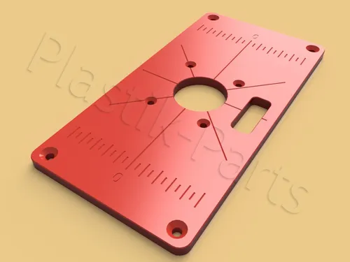 Plastik Parts Fräser-Set für MAKITA RT0700C - Praktisches Fräser-Set mit ABS-Befestigungsplatte und Einlegeplatte, ideal für präzise Arbeiten mit Oberfräsen und einfache Handhabung.