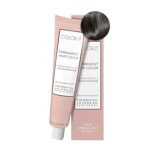 COLOR.IT by BM - Permanente Haarfarbe in Salonqualität, 100ml (5.0 Hellbraun, 1er Pack)