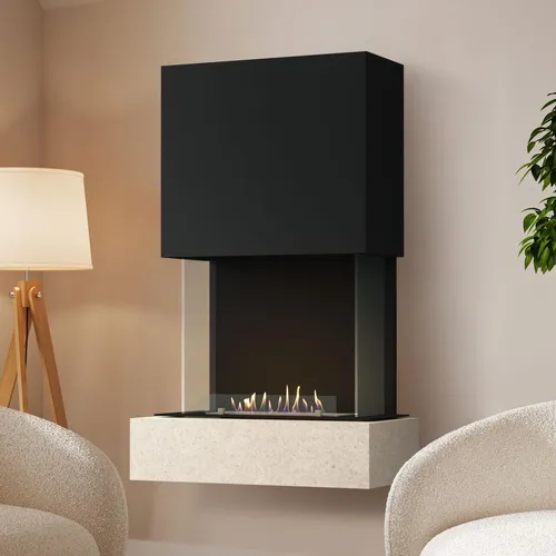 muenkel design Como Ethanolkamin - Moderne Eleganz in Jura (Schiefer beige) - Der Como Ethanolkamin von muenkel design vereint modernes Design und Sicherheit mit dem innovativen safety burner. Ideal für stilvolle Innenräume, sorgt er für harmonische Flammenbildung und komfortable Bedienbarkeit.