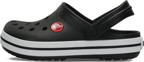 Crocs Kids' Crocband Clog Sandalen Black 38-39 - Clogs für Kinder mit Fersenriemen und dämpfendem Fußbett, bieten unglaublichen Komfort und sind leicht zu reinigen – perfekt für den täglichen Einsatz.