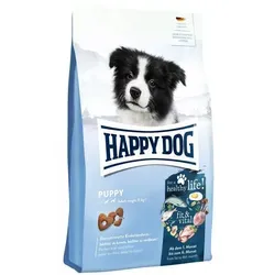 Happy Dog Trockenfutter Supreme fit & vital Puppy - Hundefutter für Welpen, unterstützt gesundes Wachstum mit hochwertigen Proteinen und fördert Gelenkgesundheit durch Ingwer und Neuseelandmuschel.