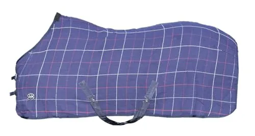 HKM Stalldecke Waffeloptik blau 115 cm - Reit- & Pferdebedarf, hochwertige Stalldecke in Waffeloptik, sorgt für optimalen Komfort und Wärme für Ihr Pferd.
