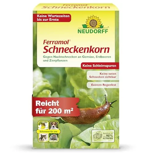 Neudorff Ferramol Schneckenkorn – Effektiver Schneckenschutz für Ihren Garten - Das 1 kg schwere Schneckenkorn mit Eisen-III-Phosphat schützt Gemüse, Obst und Zierpflanzen zuverlässig. Extrem regenfest und ohne Rückstände – ideal für eine schonende Anwendung im Garten.