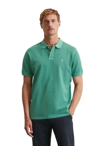 Marc O'Polo Herren Kurzarm-Poloshirt aus Bio-Baumwolle, Grün (Eucalyptus) - Poloshirt für Herren aus 100% Bio-Baumwolle, bietet nachhaltigen Tragekomfort und einen zeitlosen Look mit klassischem Polokragen. Ideal für Casual Chic und elegante Outfits.