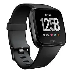 Fitbit Versa Limited Edition schwarz mit zusätzlichem grauen Armband - Smartwatch mit Herzfrequenzmonitor und Fitness-Tracking, ideal für aktive Nutzer. Inklusive zusätzlichem grauen Armband für mehr Flexibilität.