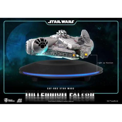 Beast Kingdom - Egg Attack Floating Millennium Falcon - Star Wars The Empire Strikes Back - Action- & Spielfiguren, detailgetreue Nachbildung des Millennium Falcon mit schwebender Funktion für beeindruckende Displaymöglichkeiten.