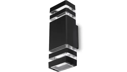 Lampa Ogrodowa Kinkiet Elewacyjny góra dół GU10 Czarny PROTEA LUMI 5903738503018