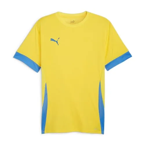 Puma Unisex Teamgoal Matchday Jr Fußballtrikot, Faster Yellow-Puma Black-Ignite Blue, 128 EU