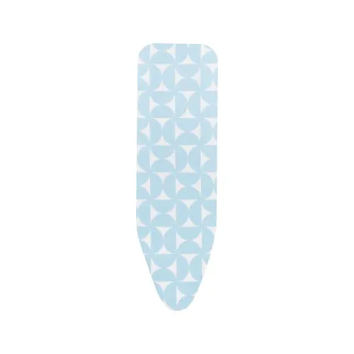 Brabantia Bügelbrettbezug B 124 x 38 cm - Komplettset mit Baumwollbezug und Schaumstoffunterlage - Hochwertiger Bügelbrettbezug aus 100% Baumwolle mit 8 mm Schaumstoffunterlage. Ideal für Bügeleisen und Dampfbügeleisen, sorgt für eine perfekte Bügelerfahrung.