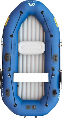 Aqua Marina Classic 9'10" Ponton mit T-18 Motor - Vielseitiges Schlauchboot für Freizeit und Angeltouren. Inklusive T-18 Elektromotor für komfortable Fahrten. Hohe Stabilität und robustes PVC für unbeschwerte Erlebnisse auf Seen und Flüssen.