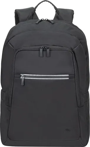 Riva NB Rucksack Alpendorf Eco 15-6"-16" schwarz 7561 - Notebook-Tasche aus umweltfreundlichem Material, perfekt für Laptops bis 16 Zoll und ideal für den täglichen Gebrauch.