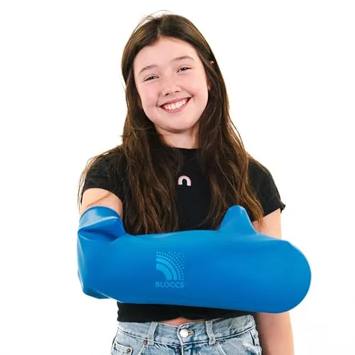 Bloccs Wasserdichter Armprotektor für Gipsverbände - Kinder (L) - Medizinische Verbrauchsmaterialien für den Gipsschutz: Der wasserdichte Armprotektor schützt Gipsverbände beim Schwimmen und Duschen, ideal für aktive Kinder. Hergestellt aus flexiblem Naturkautschuk für höchsten Komfort.