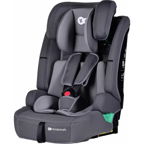 Kinderkraft SAFETY FIX 2 I-SIZE - Kindersitz 9-36 kg für 76-150 cm, ISOFIX, 12-fach verstellbare Kopfstütze und optimale Sicherheitssysteme