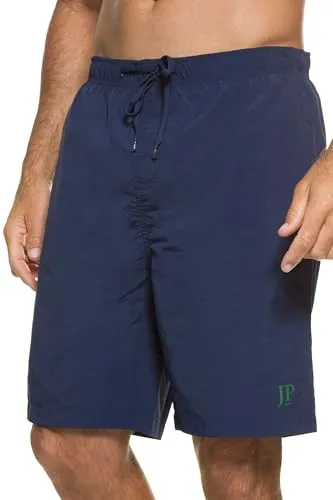 JP 1880 Herren Badeshorts - Dunkel Marine 5XL - Badeshorts für Herren aus schnell trocknendem Gewebe, bieten optimale Bewegungsfreiheit und sind ideal für den Strand. Elastikbund mit Kordelzug für eine perfekte Passform.
