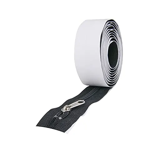 Selbstklebende Reißverschlüsse Schwarz 2er Set – Profi-Qualität - Praktisches 2er Set selbstklebender Reißverschlüsse in Schwarz (210 cm x 3,2 cm) für einfache Durchgänge in Staubschutzwänden. Ideal für den Innenbereich und einfache Montage.