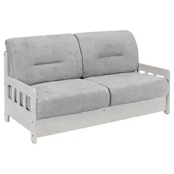 Schlafsofa Camino Holzkorpus Grau/Weiß