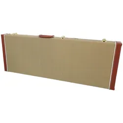 Chicago Classic E-Gitarren Koffer Tweed Yellow - Zubehör für Gitarre & Bass, stilvoller und robuster Koffer im Tweed-Gelb Design für optimalen Schutz Ihrer E-Gitarre