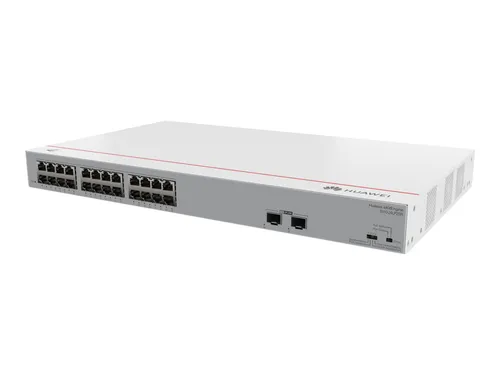 Huawei eKit Switch S110-24LP2SR 24x + 2x GbE SFP Unmanaged L2 - Unmanaged Switches mit 24 Ports und 2 SFP-Slots, ideal für einfache Netzwerkinstallationen und zuverlässige Leistung ohne Konfigurationsaufwand.