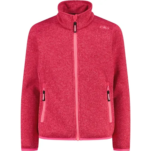 CMP Kapuzenlose Fleecejacke Knit-Tech für Mädchen 152 (12J) - Stylische und bequeme Fleecejacke für Mädchen, ideal für Outdoor-Aktivitäten. Hergestellt aus 100% Polyester, bietet sie optimalen Tragekomfort und Wärme.