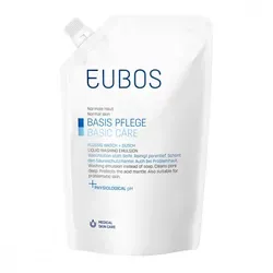 Eubos Basic Skin Care Blue Waschemulsion 400 ml - Medizinische Körperpflege, parfümfrei und sanft zur Haut, reinigt effektiv und hinterlässt ein samtweiches Hautgefühl.