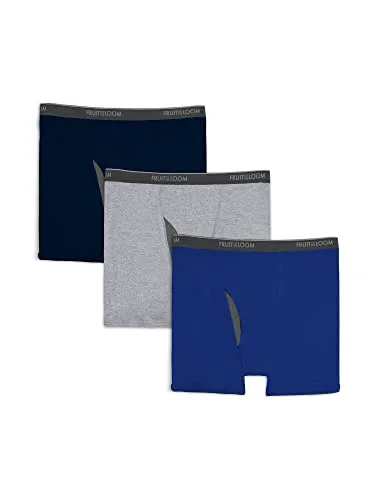 Fruit of the Loom Men's Tall Tag-Free Underwear & Undershirts, Big Man-Coolzone Fly Boxer Brief-3 Pack, XX-Large