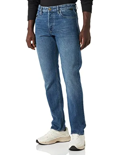 G-STAR RAW Herren Triple A Straight Jeans, Blau (Faded sea Moss Destroyed C967-D330), 32W / 34L