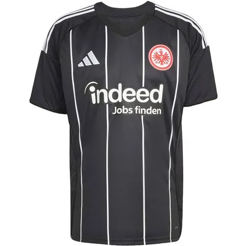 Adidas Eintracht Frankfurt Auswärtstrikot 25/26 - Weiss - Eintracht Frankfurt Auswärtstrikot 25/26, aus atmungsaktivem AEROREADY-Material, mit eleganten Details in Schwarz und Rot für optimalen Tragekomfort und sportlichen Look.