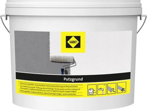 Sakret Putzgrund 15 l - Dichtmaterialien für optimale Haftung und Verarbeitung, ideal für Innen- und Außenanwendungen.