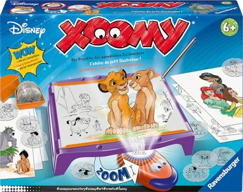 Xoomy Maxi Disney A4 Tisch, Malen - Schreibutensilien für kreative Köpfe, ideal zum Malen und Zeichnen, fördert die Fantasie von Schulkindern ab 6 Jahren.