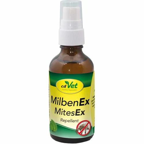 Milben EX vet. 50 ml - rezeptfreies Fliegenspray für Hunde von cdVet, effektiv gegen Milben und Parasiten