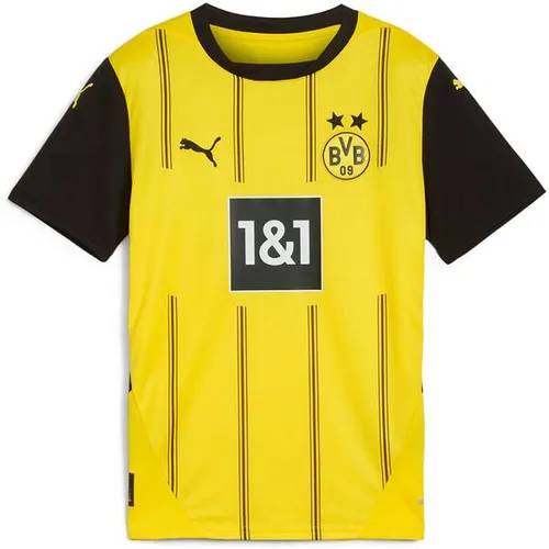 PUMA Kinder Fantrikot BVB Home Jersey Replica Jr - Trikots für junge Fußballfans, atmungsaktives Material für optimalen Tragekomfort beim Spielen und Anfeuern.