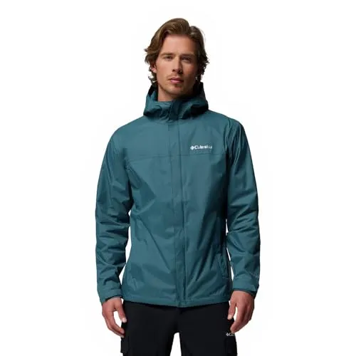 Columbia Watertight™ II Jacke Blau L - Wasserdichte und atmungsaktive Winterjacke mit Omni-Tech™ Technologie, vollständig nahtversiegelt für optimalen Schutz bei Regen. Packbar und ideal für unterwegs.