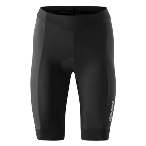 Gonso Funktionsshorts "Fortuna" in Schwarz, Größe 36 für Herren - Fahrradhosen für Herren - Atmungsaktive Gonso Funktionsshorts mit elastischem Bund und reflektierenden Details für mehr Sicherheit beim Radfahren.