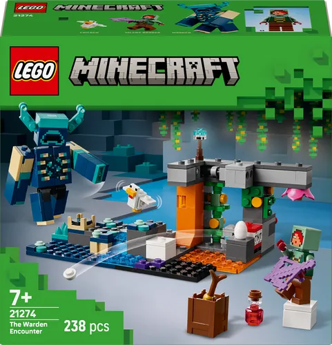 LEGO Begegnung mit dem Wächter - 21274 - Spielbausteine für abenteuerliche Entdecker: Spreng dir den Weg durch die Höhle frei und sammle versteckte Diamanten, während du den mächtigen Wächter ablenkst!
