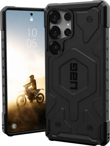 Urban Armor Gear Pathfinder Outdoorcase für Samsung Galaxy S25 Ultra - Schwarz - Handys Cover Cases mit induktivem Laden und stoßfestem Design für maximalen Schutz bei Abenteuern und Action.