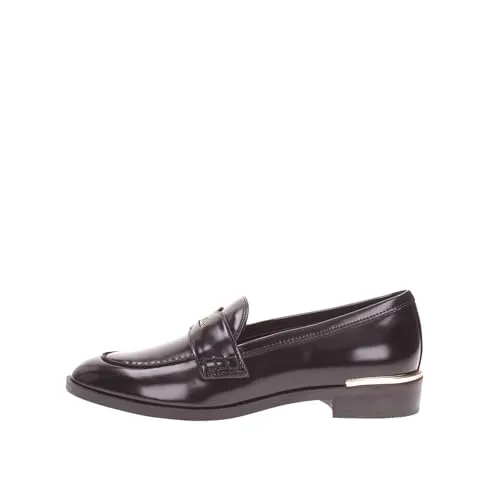 Scarpe donna mocassino Guess Kaine loafers nero vernice D25GU04 FLTKNIELE14 38