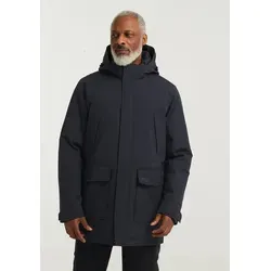 JACK WOLFSKIN CANYON SHIELD PARKA M dark navy - Funktionsjacke mit abnehmbarer Kapuze, ideal für stürmisches Wetter und perfekt für den Winter.