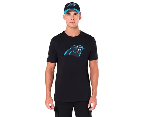 New Era T-Shirt NFL Carolina Panthers Logo - Stylisches T-Shirt mit dem ikonischen Carolina Panthers-Logo auf der Vorderseite. Ideal für Fans, gefertigt aus 100% Baumwolle für hohen Tragekomfort und Langlebigkeit.