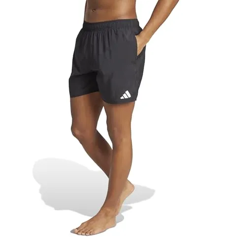ADIDAS Herren Badeshorts Swim 5-Inch - Badeshorts für Strand und Pool, aus leichtem, schnell trocknendem Material und mit sportlichem 3-Streifen Logo für einen trendigen Look.