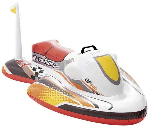 Intex Schwimmtier "Wave Rider" - ab 3 Jahren - Kunststoff-Schwimmtier zum Aufblasen, ideal für Kinder ab 3 Jahren. Inklusive Reparaturflicken für langen Spaß im Wasser. Perfekt für entspannte Stunden im flachen Wasser.