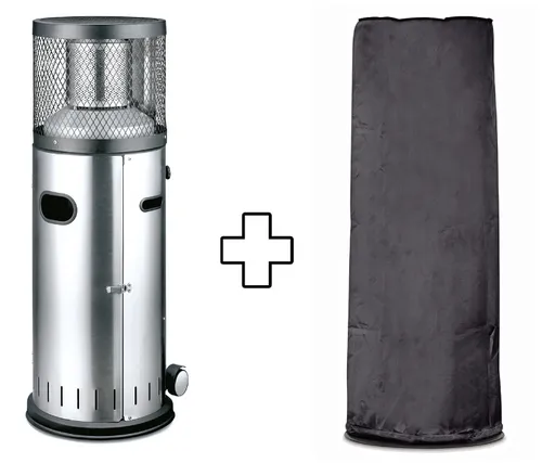 Enders Gas-Terrassenheizer Polo 2.0 - 6 kW Edelstahl Heizstrahler, effiziente Wärmeabgabe mit innovativem Endur-Reflektionssystem und stufenloser Regulierung