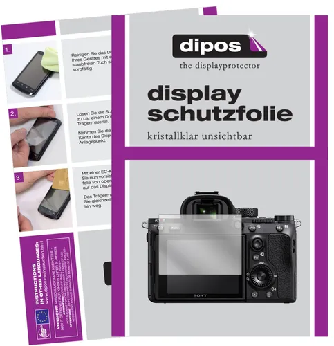 dipos I 6X Schutzfolie klar kompatibel mit Sony A7R III Folie Displayschutzfolie