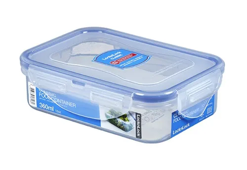 Lock&lock - 2x Vorratsdose mit Deckel - Transparent, 0,36 l - Praktische 0,36 l Vorratsdose mit 100 % luft- und wasserdichter Versiegelung. Ideal zur Aufbewahrung von Lebensmitteln, mikrowellengeeignet und spülmaschinenfest für einfache Reinigung.