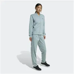 adidas Sportswear Trainingsanzug W ESS 3S TS (2-tlg) grün M (38/40) - Sportlicher 2-teiligiger Trainingsanzug in Wonder Sage, aus 100% Polyester, ideal für aktives Training und Freizeit. Maschinenwaschbar und mit bequemer Passform.