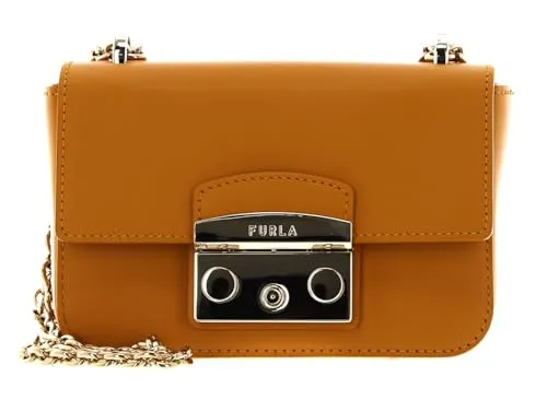 Furla Schultertasche Metropolis Gelb – Elegante Lederhandtasche - Stylische Schultertasche aus hochwertigem Leder, ideal für den täglichen Gebrauch. Mit praktischem Design und elegantem Look, perfekt für jedes Outfit.