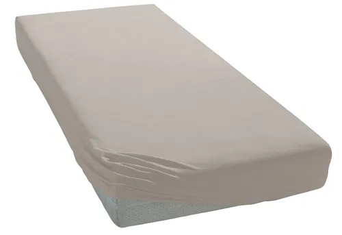 Spannbettlaken OTTO HOME "BLACKBERRY in BASIC und PREMIUM Qualität, 100% Baumwolle", grau (taupe), B:140cm L:200cm